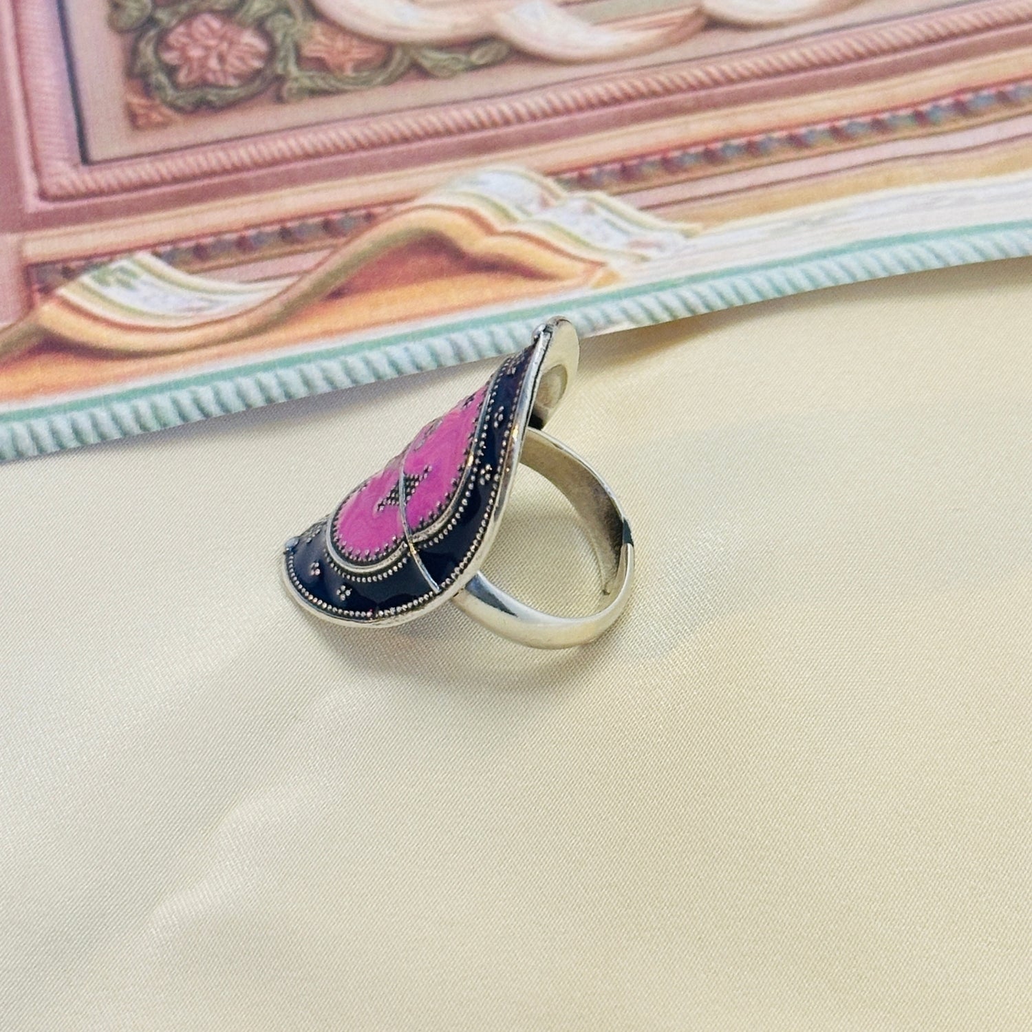 Twisha Enamel Silver 925 Ring