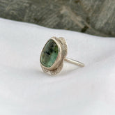 Flancy Silver 925 Emerald Ring