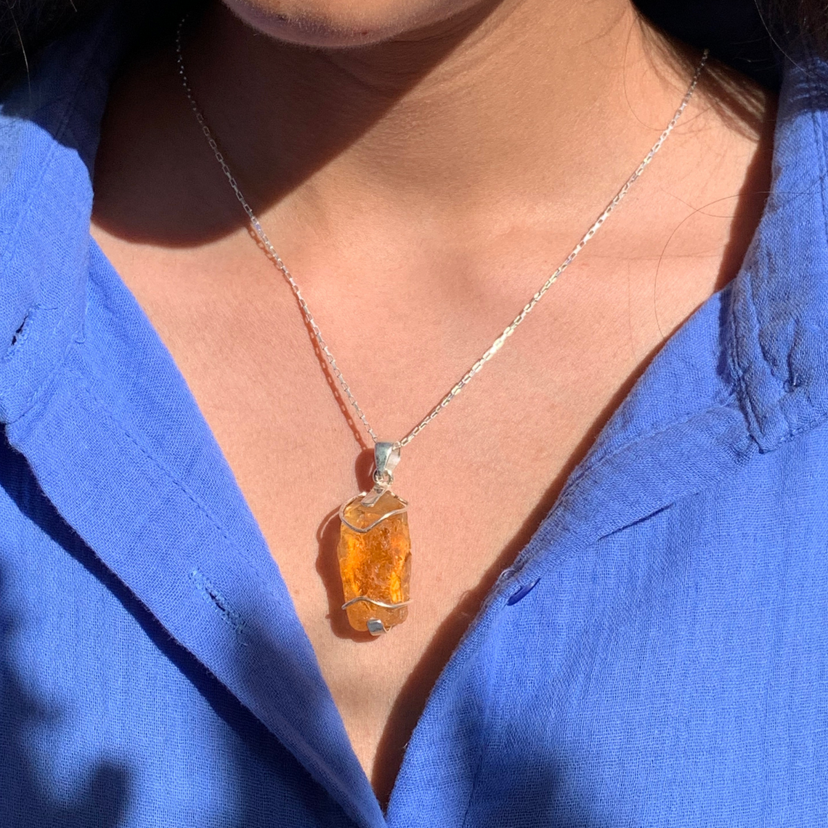 Cyntheia Citrine Silver 925 Pendant