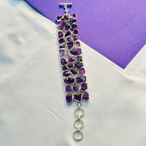 Anne Amethyst Silver 925 Bracelet