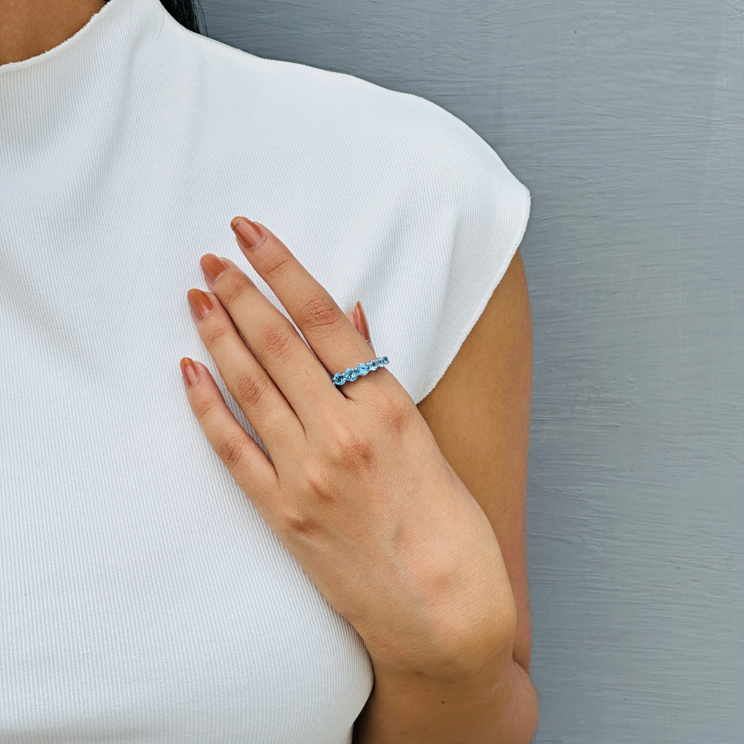 Blue Topaz 14KT Gold Ring