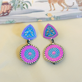 Chetna Enamel Silver 925 Earrings