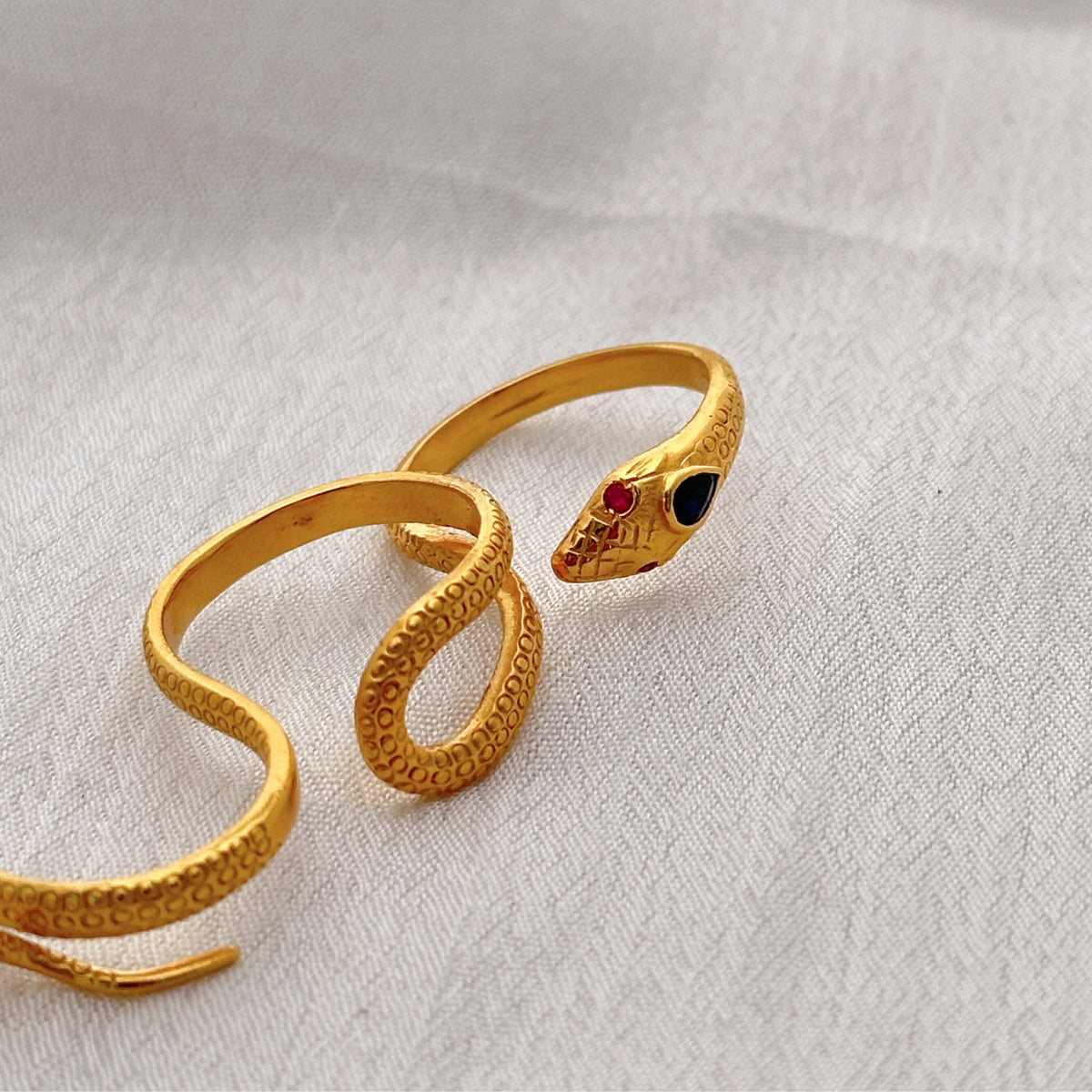 Serp Gold Plated Silver 925 Love Ring