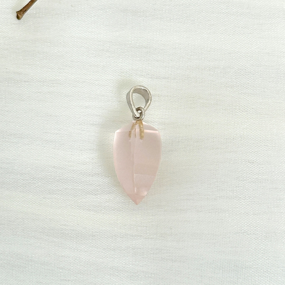 Conic Rose Quartz Silver 925 Pendant