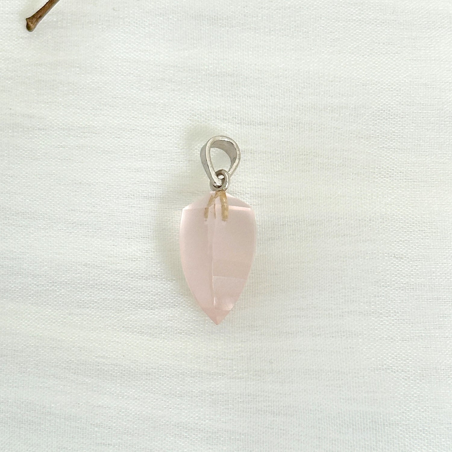 Conic Rose Quartz Silver 925 Pendant