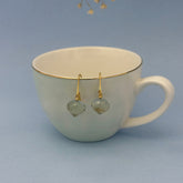 Ellis Green Amethyst Gold Plated Silver 925 Drop Earrings