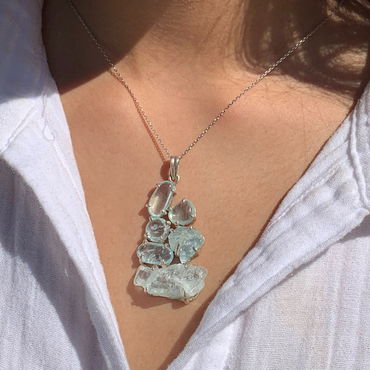 Kai Aquamarine Silver 925 Pendant