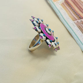 Aanya Enamel Silver 925 Ring