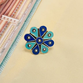 Saanvi Enamel Silver 925 Ring