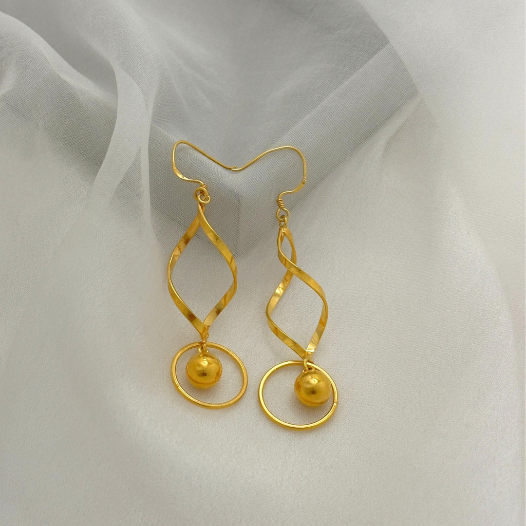 Ozzy Gold Plated Silver 925 Earrings