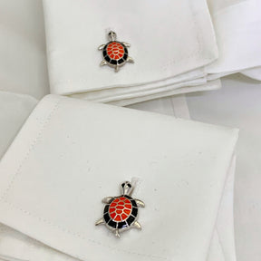 Turtle Silver 925 Men Cufflinks