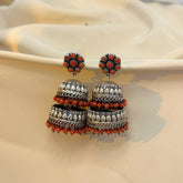 Arjuna Coral Silver 925 Jhumki Earrings