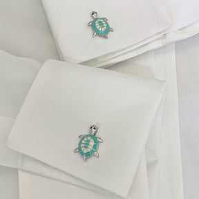 Turtle Silver 925 Men Cufflinks