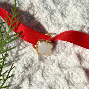 Kite Moonstone 18k Gold Plated Ring