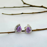 Gaius Amethyst Silver 925 Studs