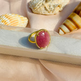 Yukti Ruby 18K Gold Plated Silver 925 Rings