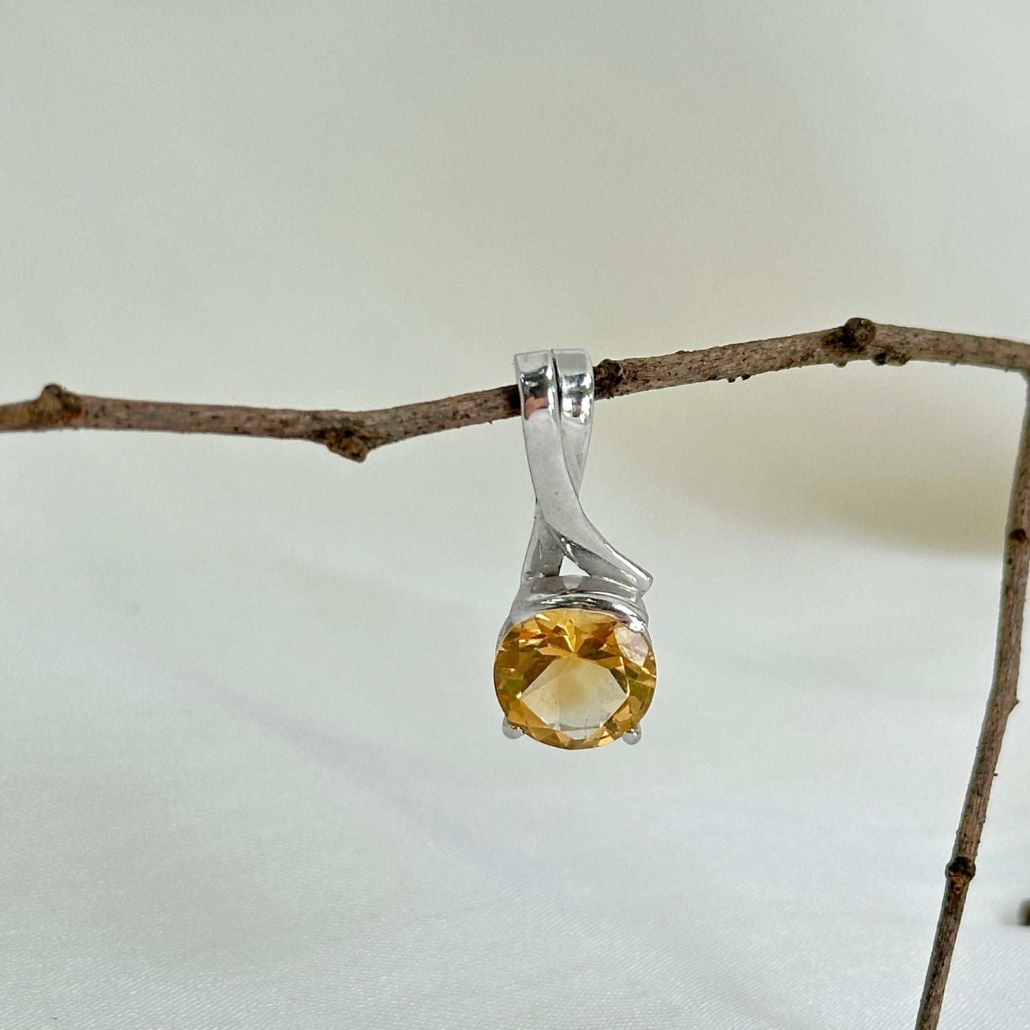 Azebo Citrine Silver 925 Pendant