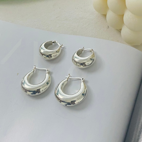 Buy 10 Mm Beating The Monday Blues Mini Hoop Earrings In 925