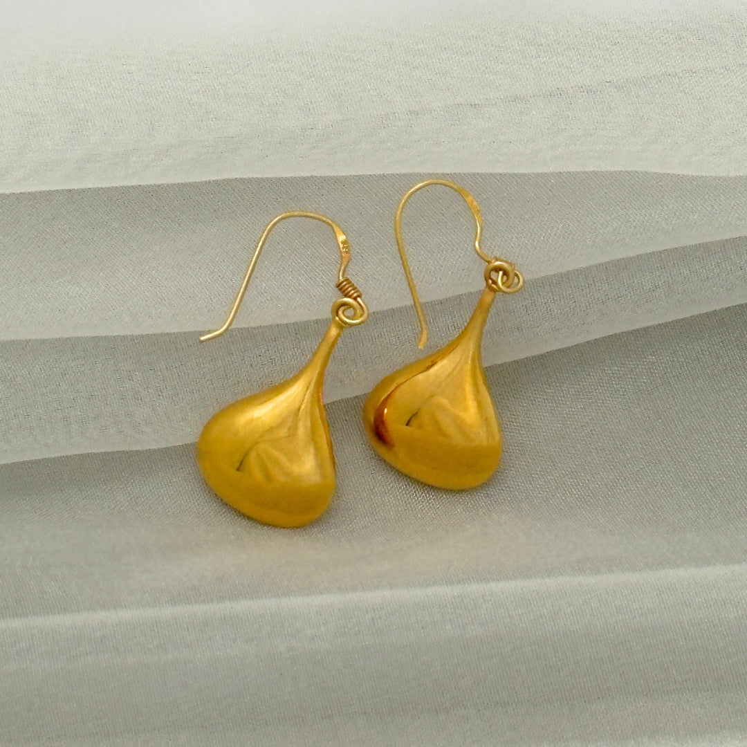 Agnees Gold Plated Silver 925 Earrings