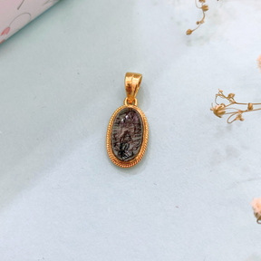 Lee Rutile Quartz 18K Gold Plated Silver 925 Pendant