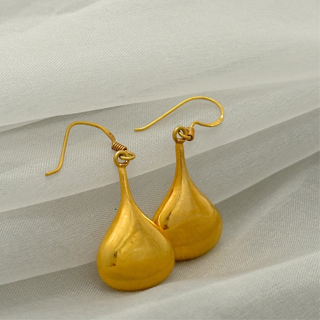 Agnees Gold Plated Silver 925 Earrings