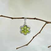 Floret Peridot Silver 925 Pendant