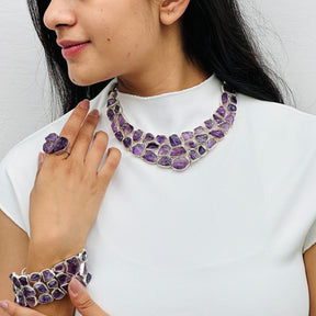 Falak Amethyst Silver 925 Necklace