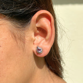 Gaius Amethyst Silver 925 Studs