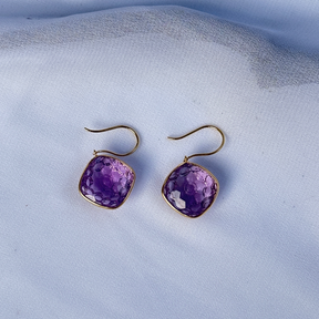 Amethyst 18KT Gold Earrings