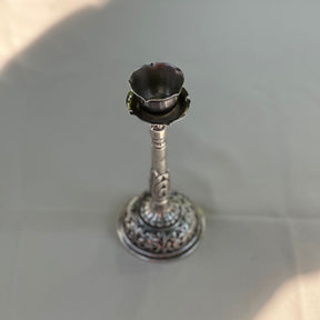 Shakti Silver Candle Stand