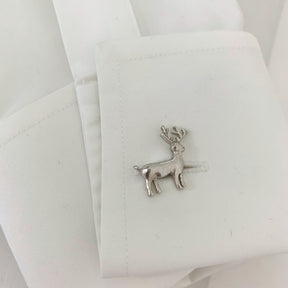 Deer Silver 925 Men Cufflinks