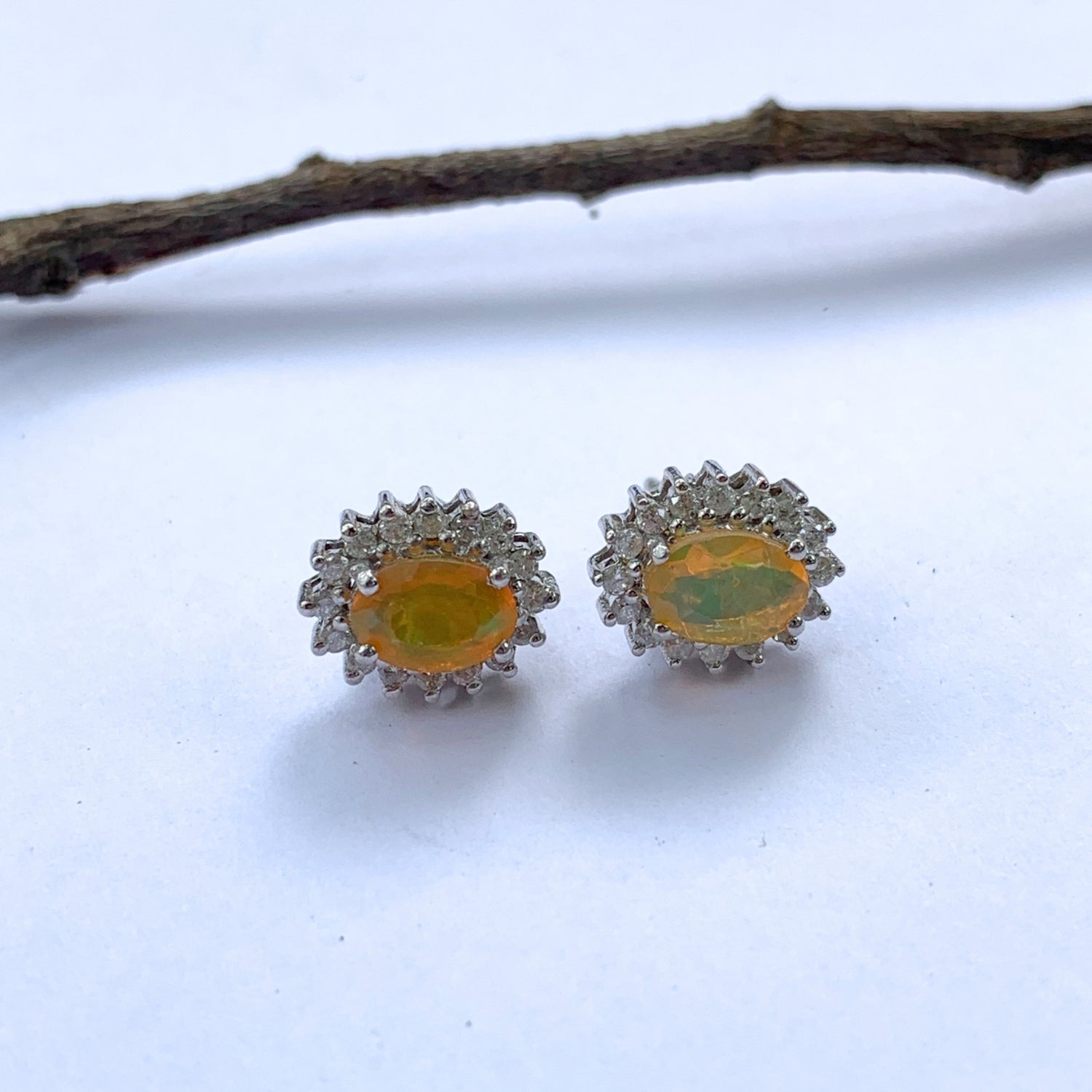 Amore Gemstone Zircon Silver 925 Studs