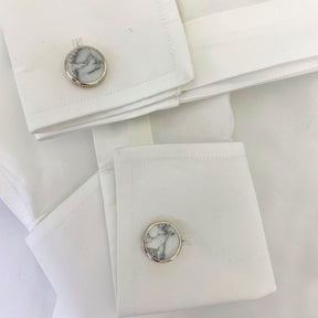 Marbella Agate Silver 925 Men Cufflinks