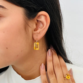 Citrine 18KT Gold Earrings