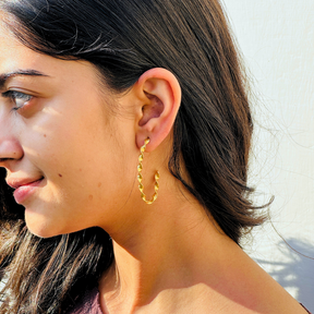 Arwen Gold Plated Silver 925 Earrings