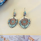 Samvidha Enamel Silver 925 Earrings