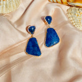 Larisa Sapphire & Zircon Silver 925 Earrings.