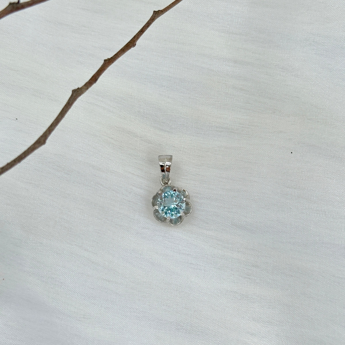 Liliana Blue Topaz Silver 925 Pendant