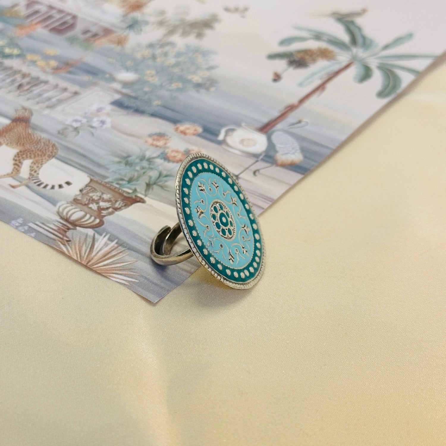 Gargi Enamel Silver 925 Ring