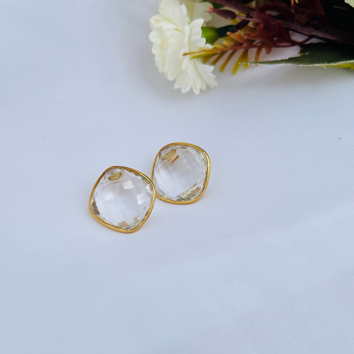 Crystal 18KT Gold Earrings