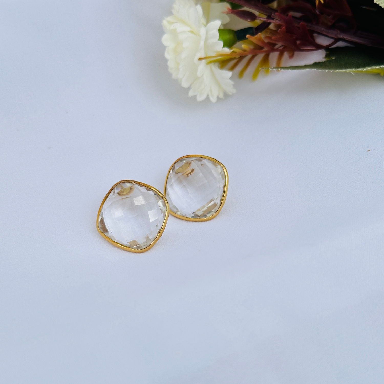 Crystal 18KT Gold Earrings