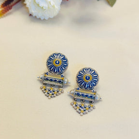 Amogha Enamel Silver 925 Earrings