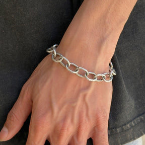 Calder Men's Silver 92.5 Chain Bracelet