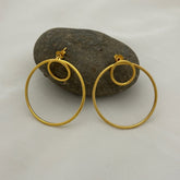 Suttan Gold Plated Silver 925 Earrings