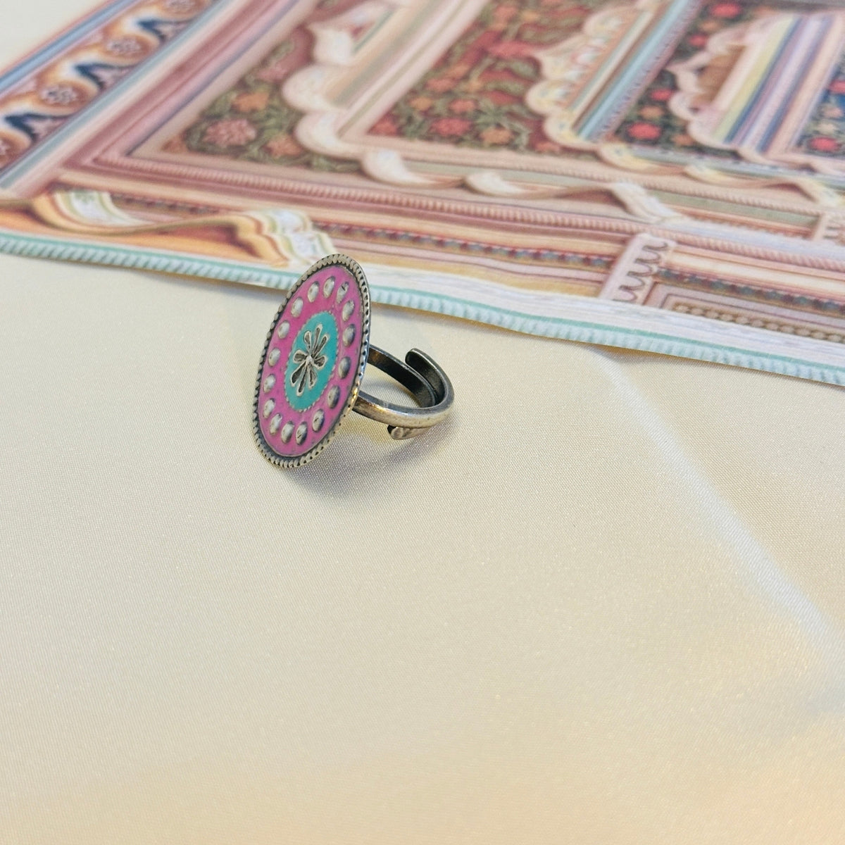 Nandita Enamel Silver 925 Ring