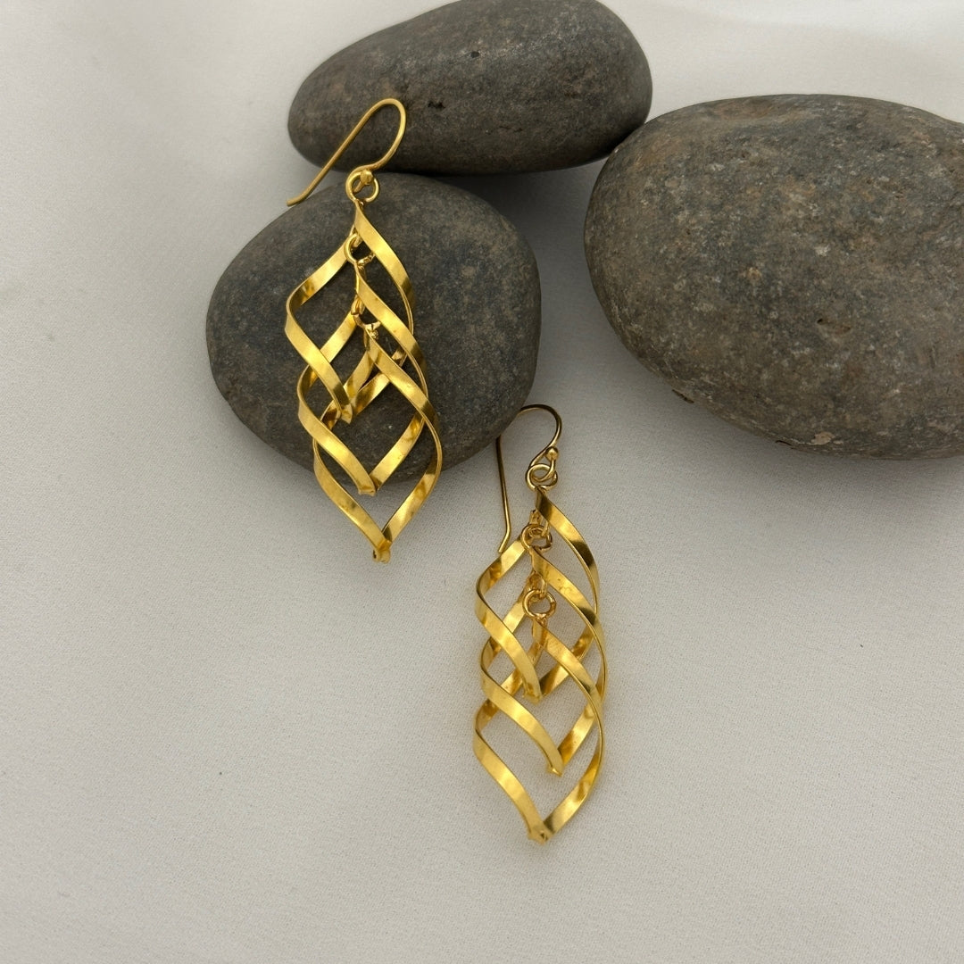 Hope Gold Plated Silver 925 Earrings