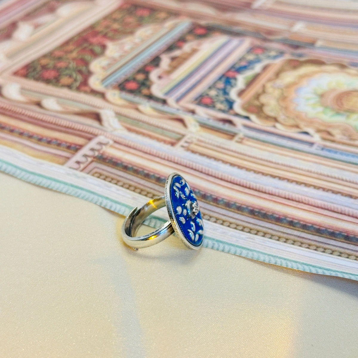 Ishika Enamel Silver 925 Ring