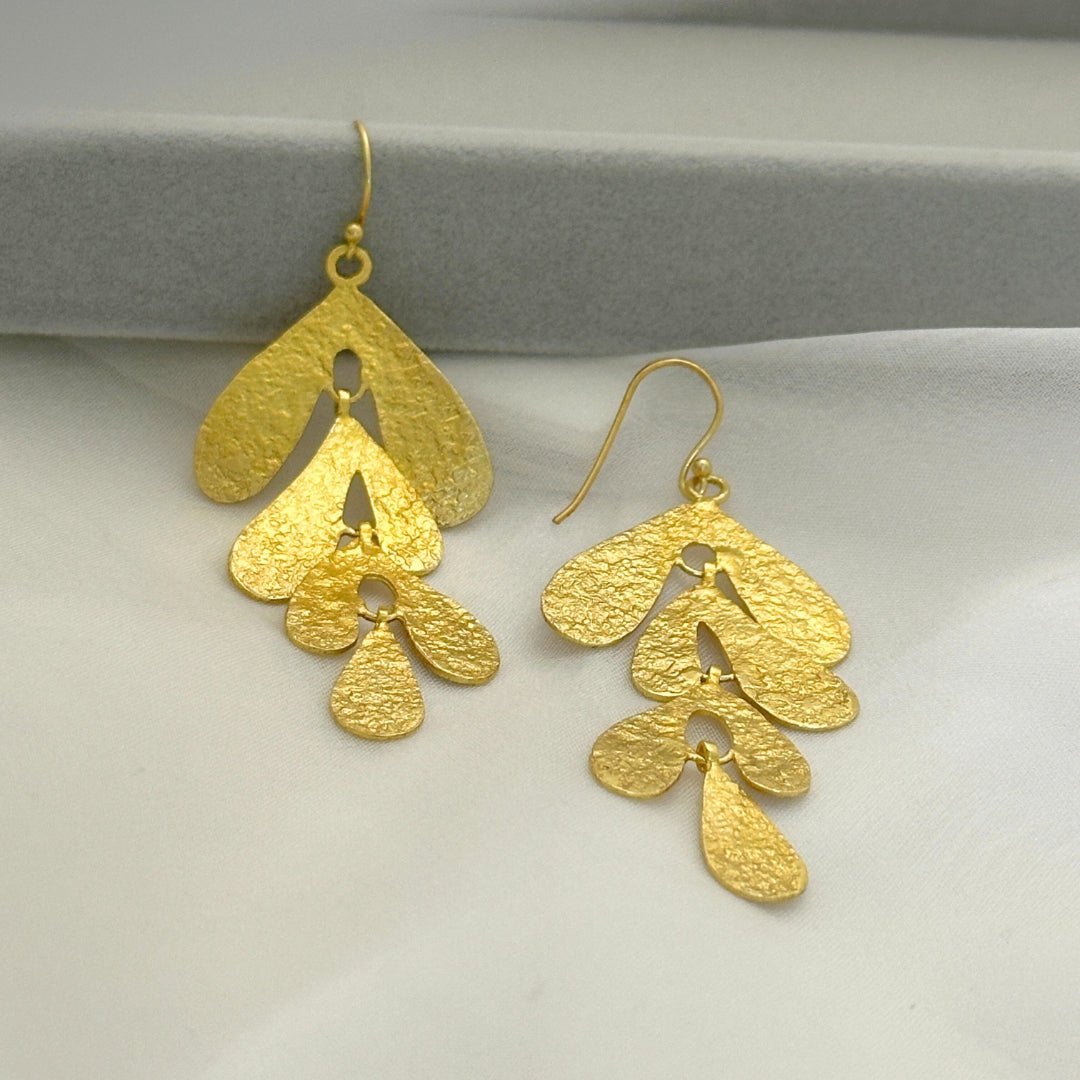 Lily Gold Plated Silver 925 Earrings