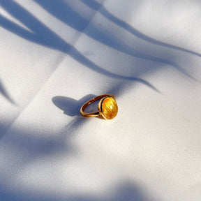 Golden Rutile 18KT Gold Ring