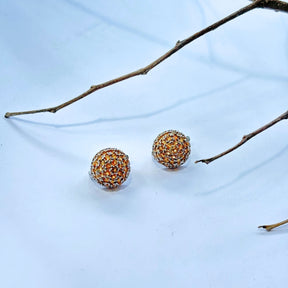 Ball Gemstones Silver 925 Studs